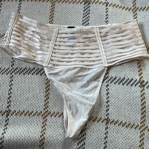 Victoria’s Secret NWT high waist thong off white color